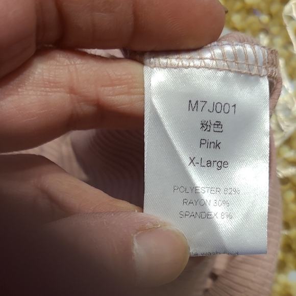 Pink Ribbed Tank Top Dress - Picture 3 of 3